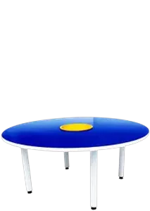 4' Round Table wt Basket