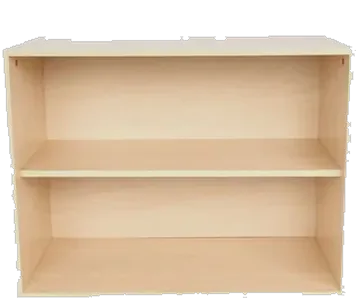 Low 2 Compartment Cubby Shelf