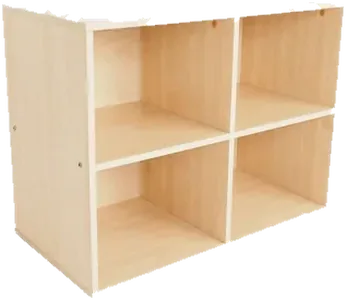 Low 4 Compartment Chubby Shelf