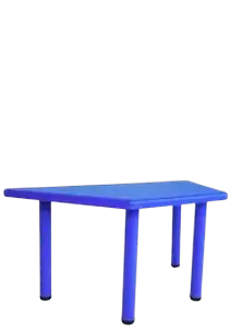 Plastic Trapezoid Table