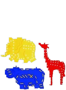 Lacing Animals (3 pcs)