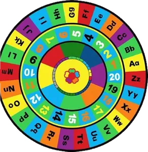 Rainbow Alphabet Carpet