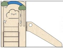 Left side elevation of the structure on spec sheet page 7, as drawn in the PPT EDU SUPPLIES book.