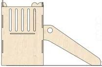Left side elevation of the structure on spec sheet page 8, as drawn in the PPT EDU SUPPLIES book.