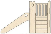 Right side elevation of the structure on spec sheet page 8, as drawn in the PPT EDU SUPPLIES book.