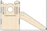 Left side elevation of the structure on spec sheet page 9, as drawn in the PPT EDU SUPPLIES book.