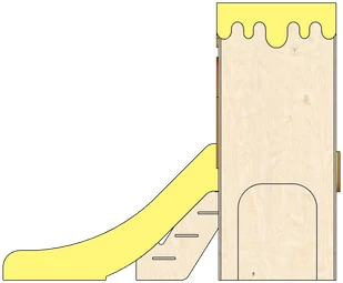 Right side elevation of the structure on spec sheet page 11, as drawn in the PPT EDU SUPPLIES book.