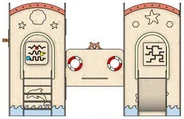 Front elevation of the structure on spec sheet page 14, as drawn in the PPT EDU SUPPLIES book.