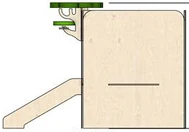 Back elevation of the structure on spec sheet page 15, as drawn in the PPT EDU SUPPLIES book.