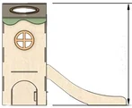 Left side elevation of the structure on spec sheet page 17, as drawn in the PPT EDU SUPPLIES book.