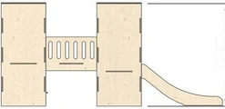 Back elevation of the structure on spec sheet page 18, as drawn in the PPT EDU SUPPLIES book.
