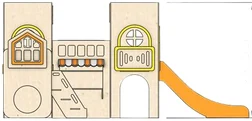 Left side elevation of the structure on spec sheet page 19, as drawn in the PPT EDU SUPPLIES book.