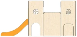 Right side elevation of the structure on spec sheet page 19, as drawn in the PPT EDU SUPPLIES book.