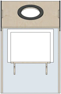 Right side elevation of the structure on spec sheet page 25, as drawn in the PPT EDU SUPPLIES book.