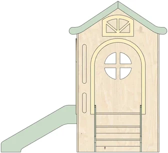 Right side elevation of the structure on spec sheet page 26, as drawn in the PPT EDU SUPPLIES book.