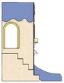 Left side elevation of the structure on spec sheet page 30, as drawn in the PPT EDU SUPPLIES book.